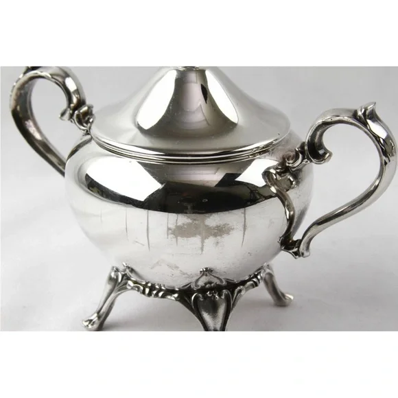 Elegant Silver Tea Set - tray not included - Picture 3 of 7